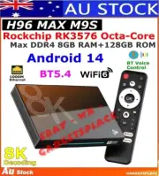 H96 Max M9S octa 8 core Android 14 AI TV Box RK3576 8GB RAM 128GB WiFi6 1000M 8K