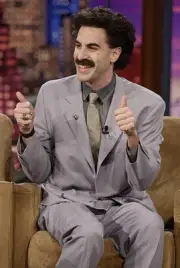 Actor Sacha Baron Cohen as Borat during an interview on October 9 - Old Photo 4