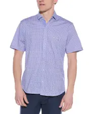 TailorByrd Mini Geo Getaway Knit Shirt