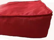 Box Cushion Cover- Square Patio Seat Chair Indoor Cushion Cover Polyester Red 20" Length x 20" breadth x 5" Thick (50cm x 50 cm x 12cm)
