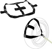 Heavy Duty Motorcycle Rear Tie Down Strap with Lashing System - Transport Lock for Travel & Camping - Heavy Duty Tie Down Strap in Black