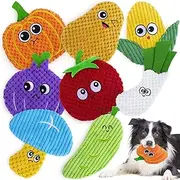 Yohome 8 Pack Dog Squeaky Toys, Pet Crinkle Toy No Stuffing Dog Chew Toys with Soft, Durable Fabric for Small Medium Breeds, Stuffless Pet Supplies Interactive Puppy Teething Toys to Keep Them Busy