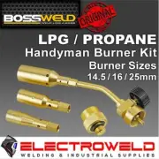 BOSSWELD LPG / Propane, Mapp Burner Kit, Gas Torch Welding, Heating, Soldering