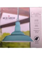 Red Shed Led Solar Hanging Light-brand New Never Out Of Box.