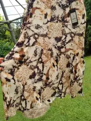David Lawrence Astrid Skirt 16 Bnwt $229.00 Watercolour 100% Silk