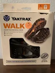 Yaktrax walk winter traction shoe bottoms size large