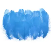 Colorful Feathers 3-5inch, 300pcs Goose Feathers Bulk, Blue