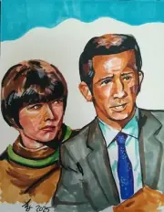Original 8x10 Handcrafted Get Smart Fan Art by Loretta Nash – OOAK