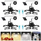 1-4X Solar Pendant Light Indoor 168LED Solar Powered Motion Sensor Shed Light