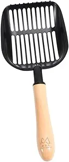 PENIKOKO 1PC Durable Cat Litter Scoop Stainless Steel Shovel for Easy Cleanup Portable Aluminum Alloy Pet Cleaning Tool Versatile Long Handle Design for All Cat Owners Random Style