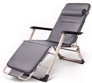 Folding Lounge Chair Lunch Break Sun Loungers Reclining Recliner, Adjustable Folding Outdoor Terrace Beach g Camping Sun Fishing