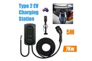 7kW 1 Phases EV Charging Station Touch Wallbox with App Control Vehicle Charger