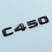 Glossy Black Letters C180 C200 C250 C300 C400 C220d C250d 4Matic ABS Emblem for Mercedes Benz W205 Car Trunk Logo Sticker Rear star S205 wagon C450