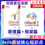 *6905原理篇+框架篇 共2本 OFFER來了 JAVA面試核心知識點精講 王磊 JAVA程序員面試寶典書籍 JVM原