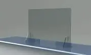 SNEEZE GUARD CLEAR PLEXIGLAS ACRYLIC TABLE DESK CHECKOUT SHIELD 32"w x24"h