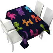 Dogs Shape Balloons Tablecloth