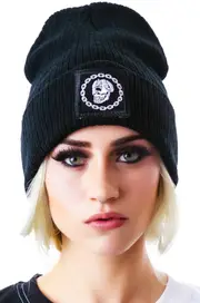 [Long Clothing] x Mishka Chain Small Patch Beanie
