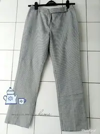 在飛比找Yahoo!奇摩拍賣優惠-Sinequanone黑白千島紋休閒褲38號(PN0100)