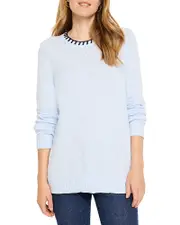 Nic+Zoe Blanket Stitch Sweater