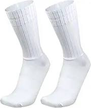 [PRIOKNIKO] Trainer Socks Men Mens Compression Socks Anti-Slip Silicone Aero White Cycling Sports Running Socks