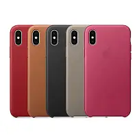 在飛比找Yahoo奇摩購物中心優惠-Apple 原廠 iPhone X Leather Case