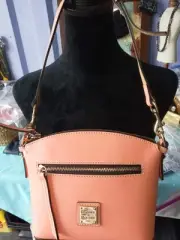 Dooney & Bourke Beacon Domed Crossbody Shoulder Bag Light Pink BBECN1495
