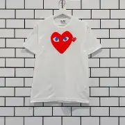 COMME DES GARCONS CDG PLAY RED HEART WITH BLUE EYES TEE AZ-T086-051-1