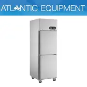 F.E.D. SUC500 2 x 1/2 Doors S/Steel Upright Fridge