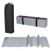 Closed Cell Foam Sleeping Pad Ultralight Foldable Camping Sleeping Mat Brown