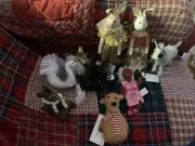 Target Wondershop Felted Wool & Fabric Animal Christmas Ornaments