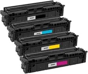 TopBanana's - 206X W2110X-W2113X (Pack of 4 - Black, Cyan, Yellow, Magenta) Replacement Toner Cartridge with New Chip for HP Printers M283fdw, M283fdn, M283, M282nw, M282, M255nw, M255dw, M255