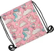 COSMEVIVI Capacity Drawstring Backpack for Simple Unicorn Print Design Versatile Travel Gym Bag for Outdoor Activities Shopping School Use