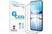 [2-PCS] Screen Protector for Samsung Galaxy S25 Plus, Tempered Glass, Fingerprint Compatible (6.7")