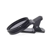 Phone Camera Lens Variable ND filter Neutral Density ND2-ND400 37mm with Clip
