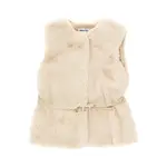 [MAYORAL] MAYORAL Faux fur vest with belt Kids 6Y 6Y White