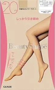 [Gunze] Women's Stockings, Beauty Shape, Ankle 20 hPa, Firm Tightening