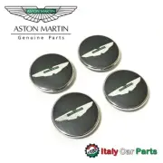 Wheel Center Caps Aston Martin Vantage Rapide Vanquish DB9 DBS Grey x Green