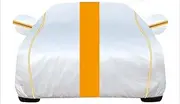 Car Cover Waterproof for BMW Z1 1989-1991 ﻿, Outdoor Sun Rain Dust Scratch All Weather Resistant with Reflective Strips(Silver Orange)