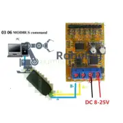 1PCS 5V 10V 7CH Analog Voltage acquisition Sampler RS485 ModBus RTU Module