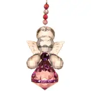 Angel of Healing Acrylic Pink Crystal Ornament Sun-catcher Sympathy 3" Ganz