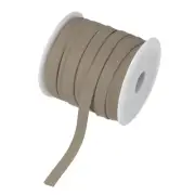 Double Fold Bias Tape 1/2 Inch 25 Yards for Sewing/Seaming/DIY [Light Brown]