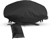 BBQ Cover Outdoor Waterproof BBQ Grill Cover for Weber Q 100/1000 Classic Gen 1/2 BBQ Models, Fits Weber Baby Q Barbecue Cover for Weber 7110 Q1000 Cooker - 66.8x43.9x31.5CM