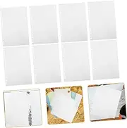 BCOATH 50pcs Loose Leaf Paper A4 Blank Binder Refill for Calendar Notebook Pre-Holed Drawing Paper Printing