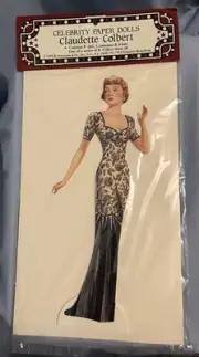 Vintage Paper Dolls Claudette Colbert 9 in fall