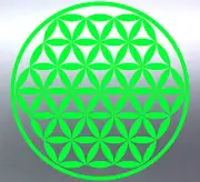 Sacred geometry golden circle of life window vinyl Sticker Aussie made & design