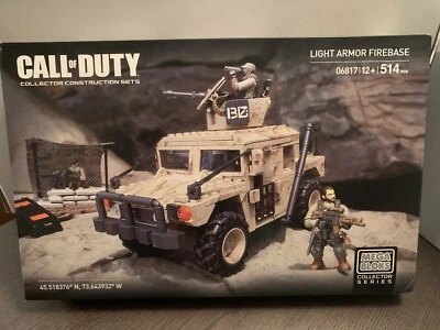 MEGA BLOKS - Call of Duty Light Armor Firebase Building Set 06817 514 Pcs New