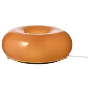 IKEA VARMBLIXT Orange Glass Donut Table/Wall Lamp