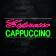 Espresso Cappuccino LED Neon Sign 30"L x 12"H #30054