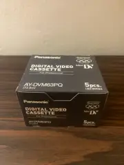 Pack Of 5 Sealed Panasonic AY-DVM63PQ Digital Video Cassette Tapes Mini DV