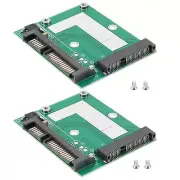 2pcs mSATA to SATA 3.0 SSD Adapter Card Mini PCI-E SSDs Adapter Card SSD to 2...